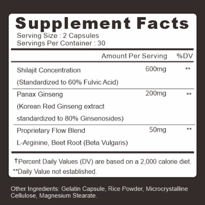 Shilajit Capsules Manufacturer - Private Label Male Vitality OEM