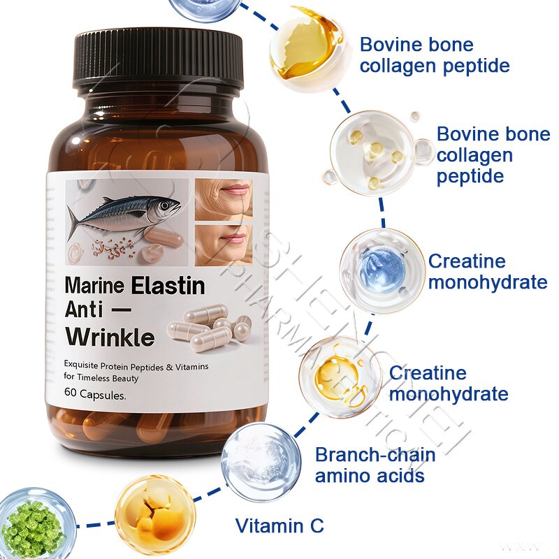 Anti-Wrinkle Capsules Factory - Crocodile Peptide & Collagen Tripeptide