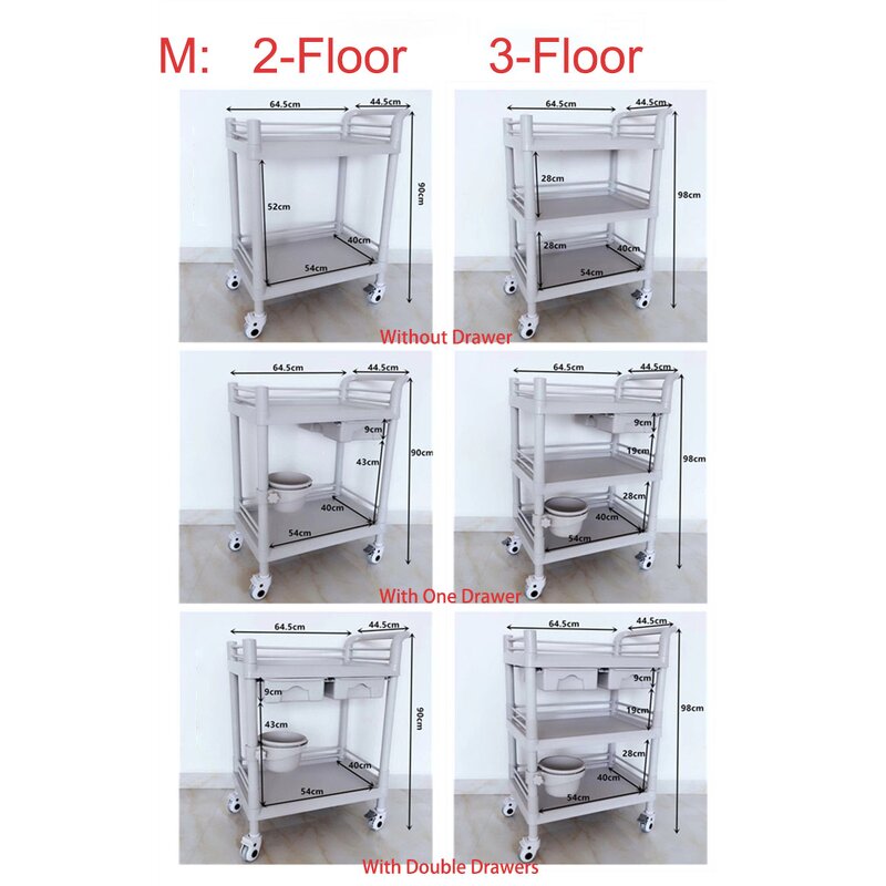 Medical Trolley Factory - SCIENSMED Plastic Convenient Cart