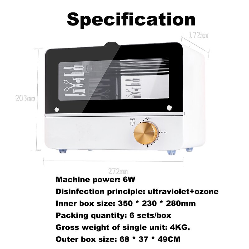 Nail Sterilizer Manufacturer - UV Ozone Timer Disinfection
