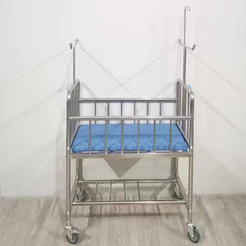 Mobile Baby Cot Factory - SCIENSMED Hospital Stainless Steel
