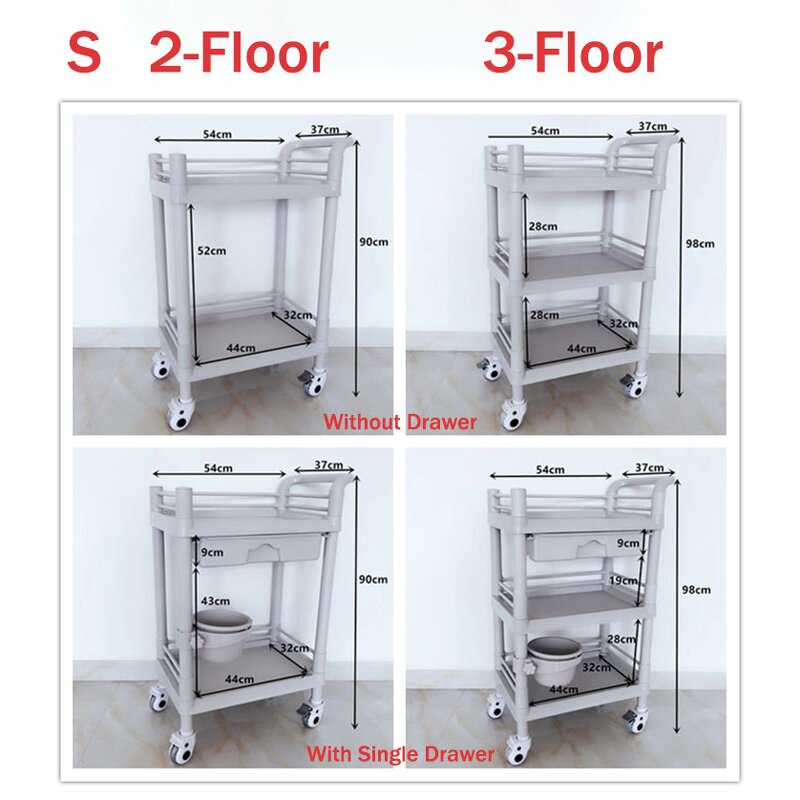 Medical Trolley Factory - SCIENSMED Plastic Convenient Cart