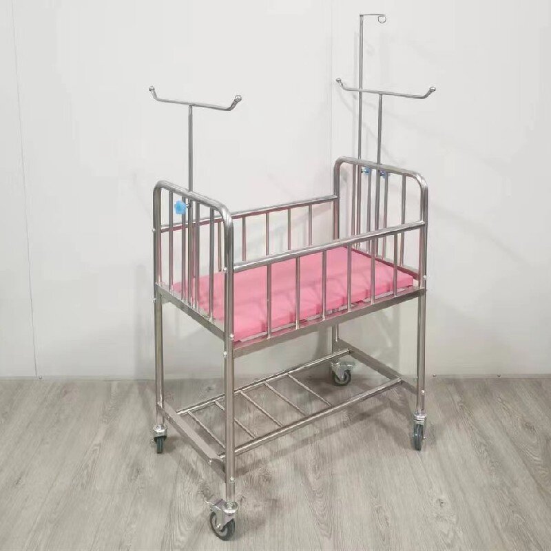 Mobile Baby Cot Factory - SCIENSMED Hospital Stainless Steel