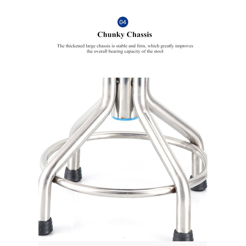 Nurse Stool Manufacturer - Stainless Steel Rotating Lift