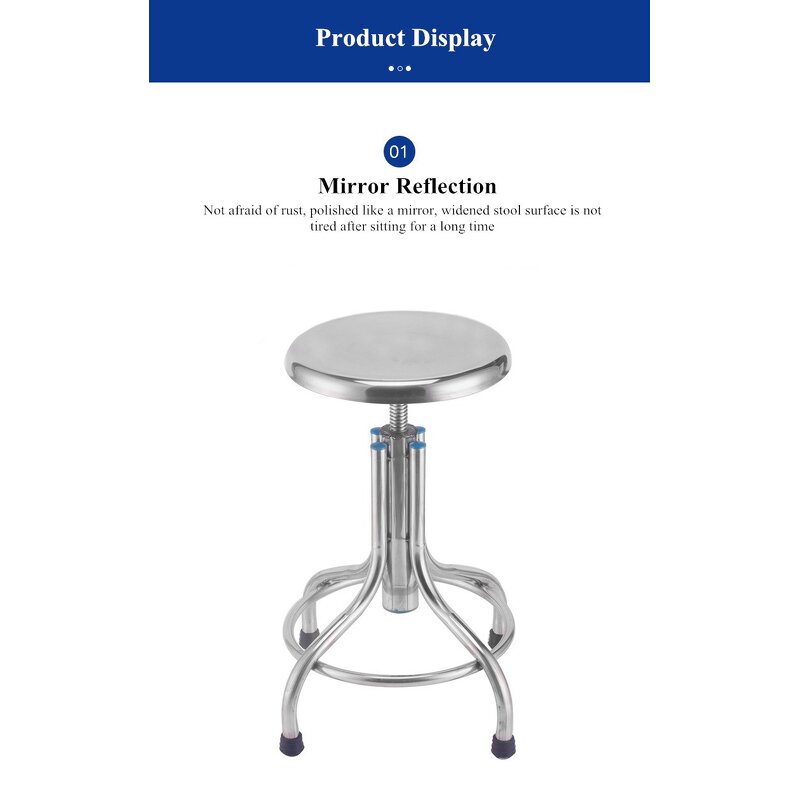 Rotating Stool Manufacturer - SCIENSMED Stainless Steel Nurse
