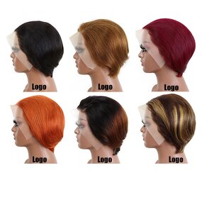 Human Hair Wig Factory - 13*4Bob Short Straight Women's