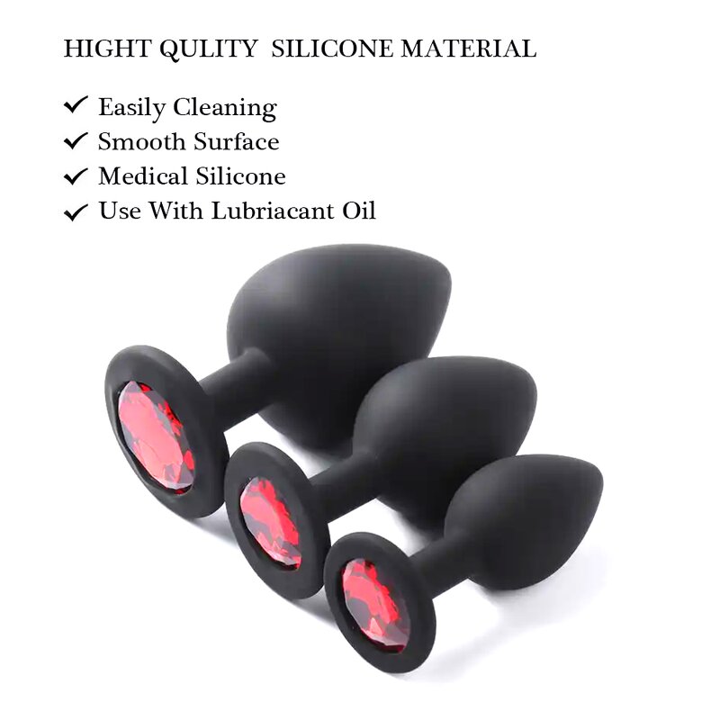 Silicone Anal Plug Manufacturer - Jewel Colors Custom