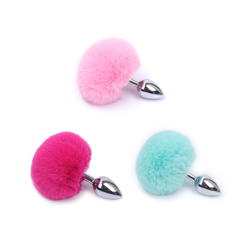 Metal Butt Plug Factory - Short Tail Colorful OEM