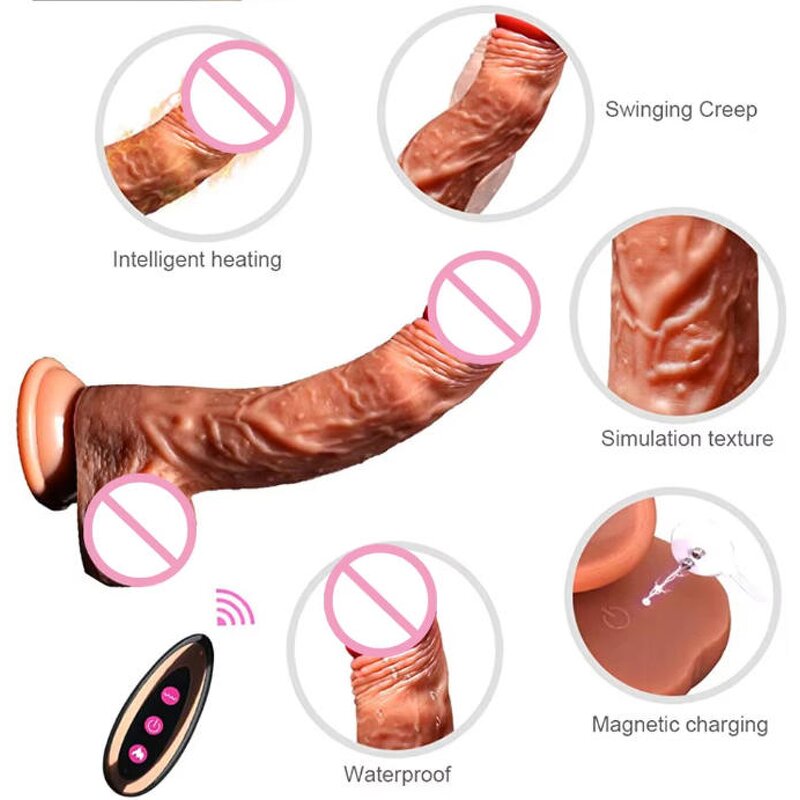 Heating Dildo Manufacturer - Telescopic Remote Control