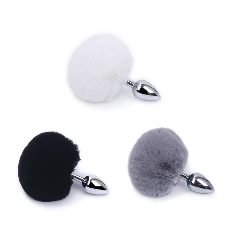 Metal Butt Plug Factory - Short Tail Colorful OEM