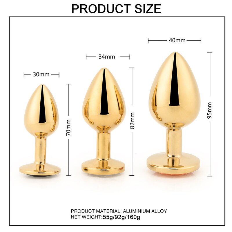 Aluminium Butt Plug Factory - Golden Jewel OEM