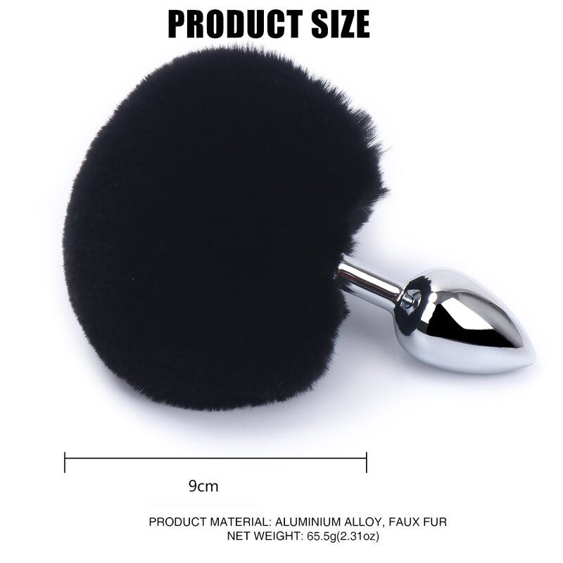 Metal Butt Plug Factory - Short Tail Colorful OEM