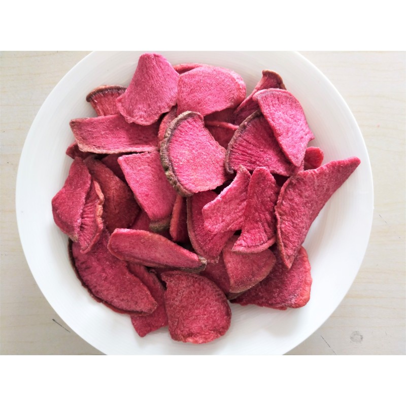 Vacuum Fried Radish Factory - OEM VF Red Slices