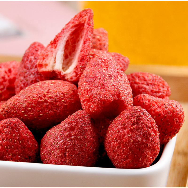 Freeze Dried Strawberry Factory - OEM FD Slices Powder