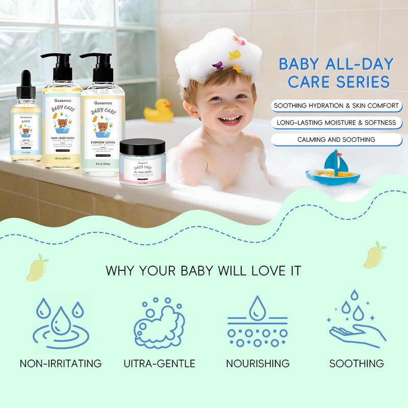 Sulfate-free Baby Wash Factory - Custom 2 in 1 Shampoo