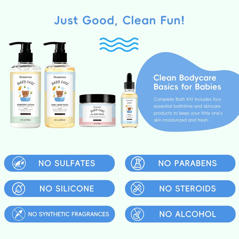 Sulfate-free Baby Wash Factory - Custom 2 in 1 Shampoo