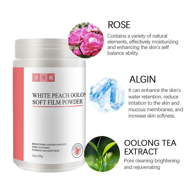 White Peach Mask Factory - Hot Sale Oolong Soft Powder