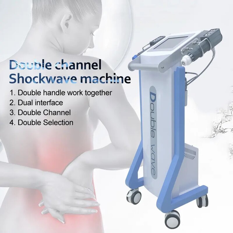 Shockwave Therapy Machine Supplier - ESWT 2 Handles Double Channel