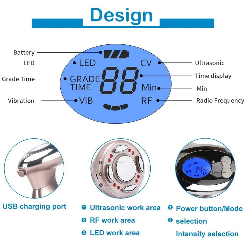 LED RF Facial Machine Supplier - 3 in 1 Skin Tightening EMS