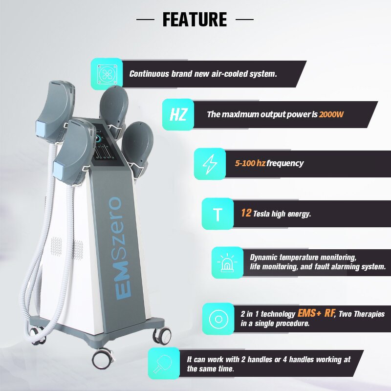 Muscle Stimulator Factory - RF 4 Handles Emslim Neo