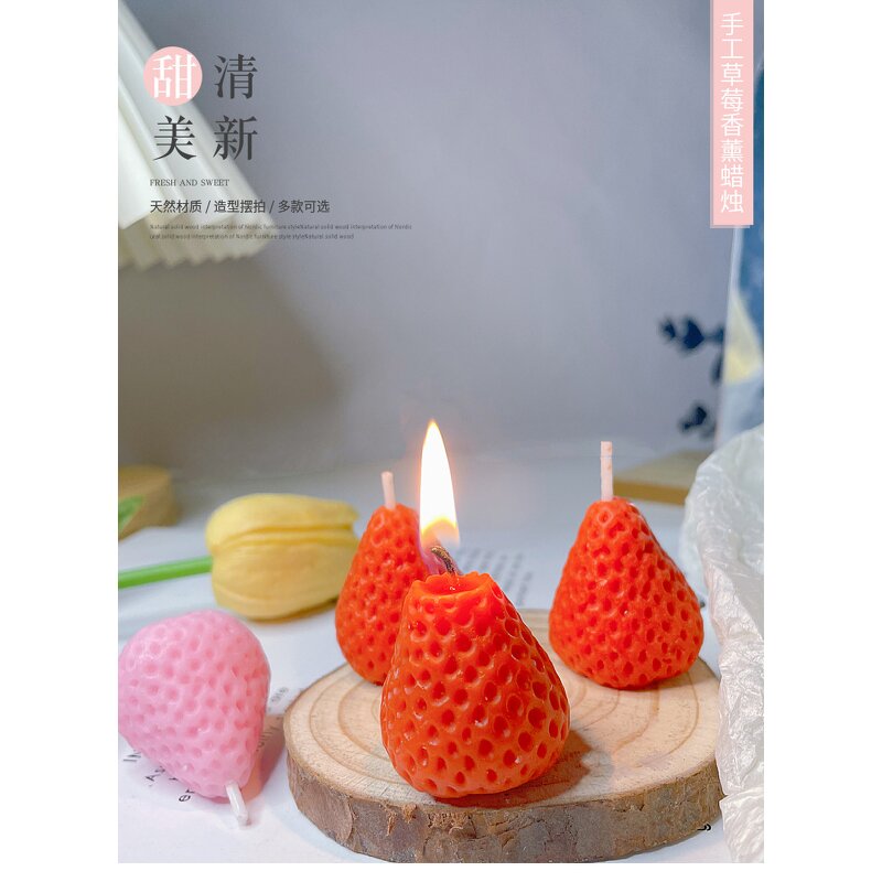 Aromatherapy Candle Factory - Handmade Strawberry Relax