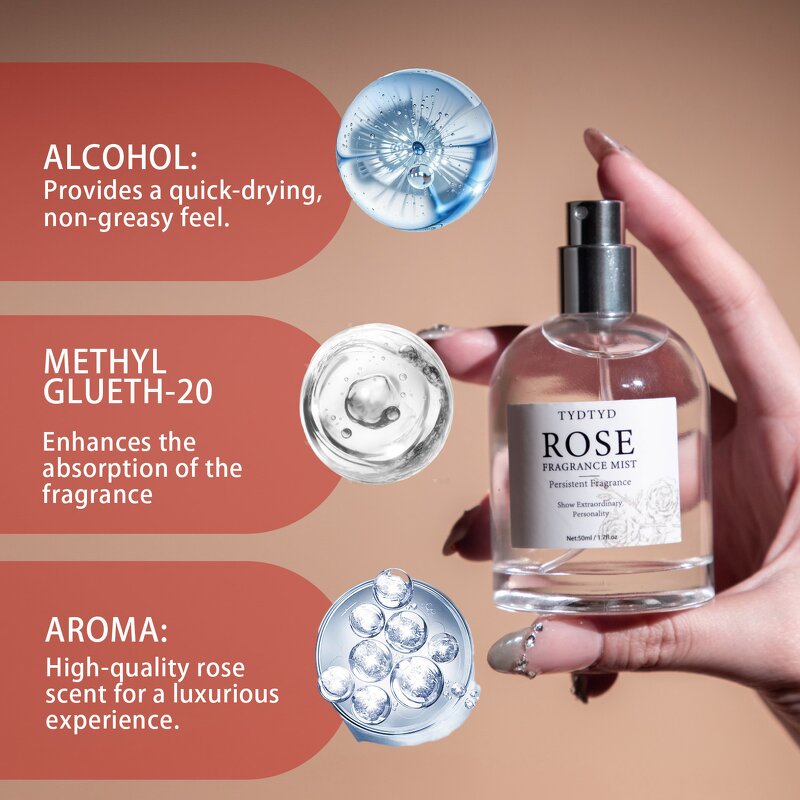 Rose Fragrance Mist Manufacturer - Long-Lasting Portable 50g