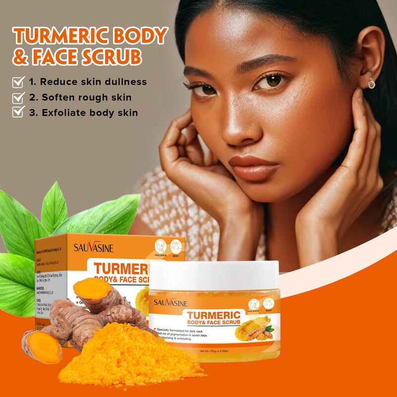 Neck Care Scrub Factory - SAUVASINE Luxury Turmeric