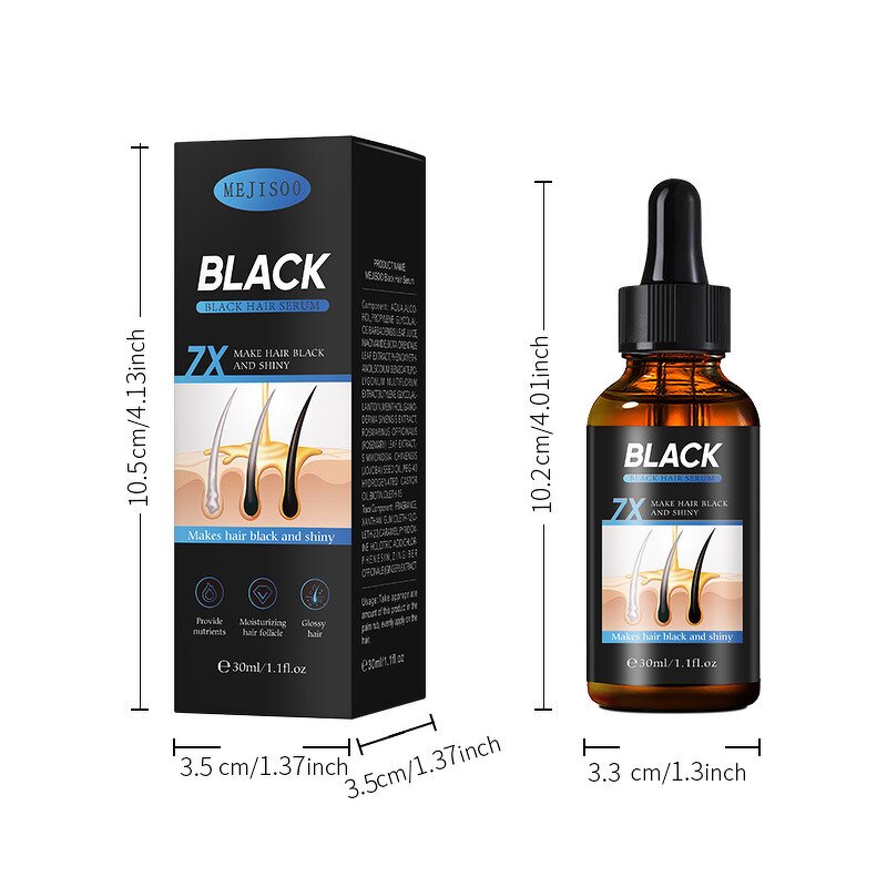 Black Hair Serum Factory - Moisturizes Scalp Promotes