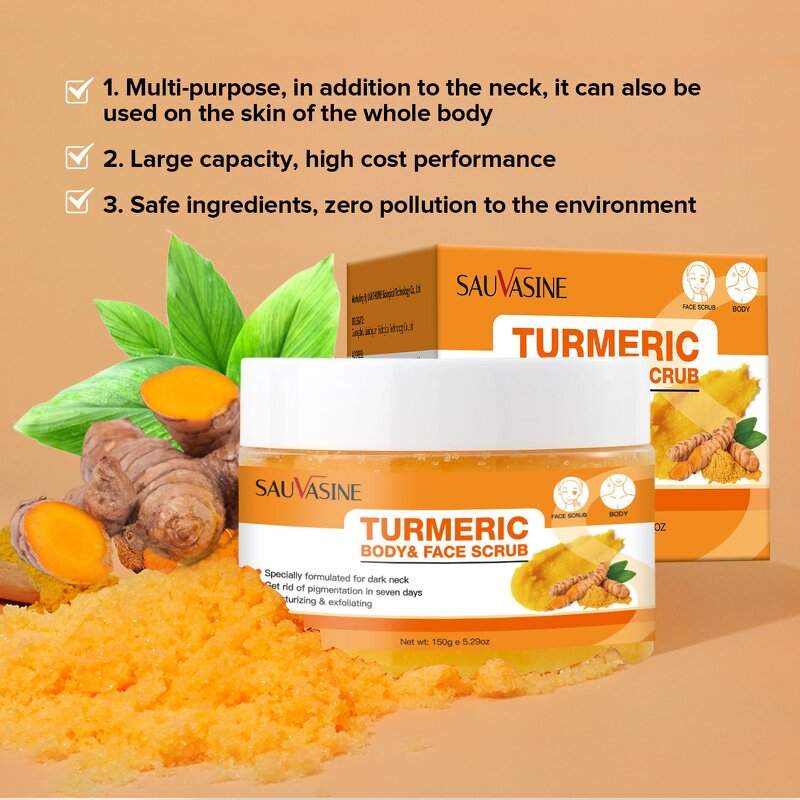 Neck Care Scrub Factory - SAUVASINE Luxury Turmeric