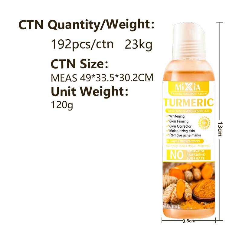 Turmeric Peeling Oil Factory - 100ml Extra Strong 6 Days