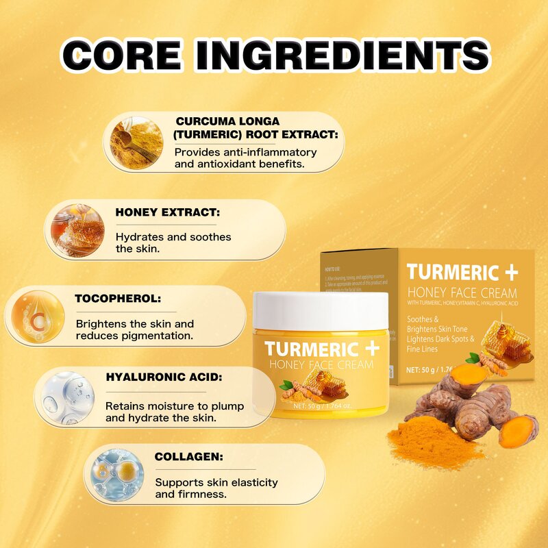Turmeric Cream Manufacturer - Stock 50g Anti-Aging