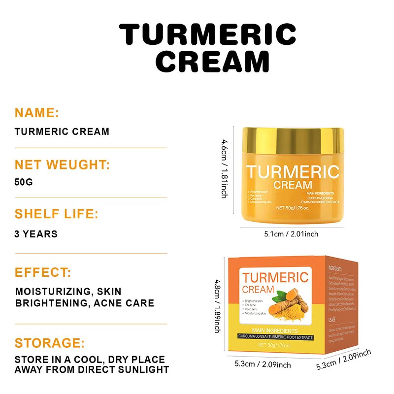 Turmeric Face Cream Manufacturer - Natural Brightens Skin