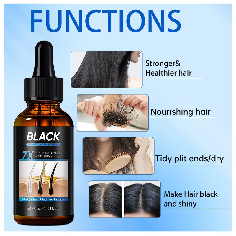 Black Hair Serum Factory - Moisturizes Scalp Promotes