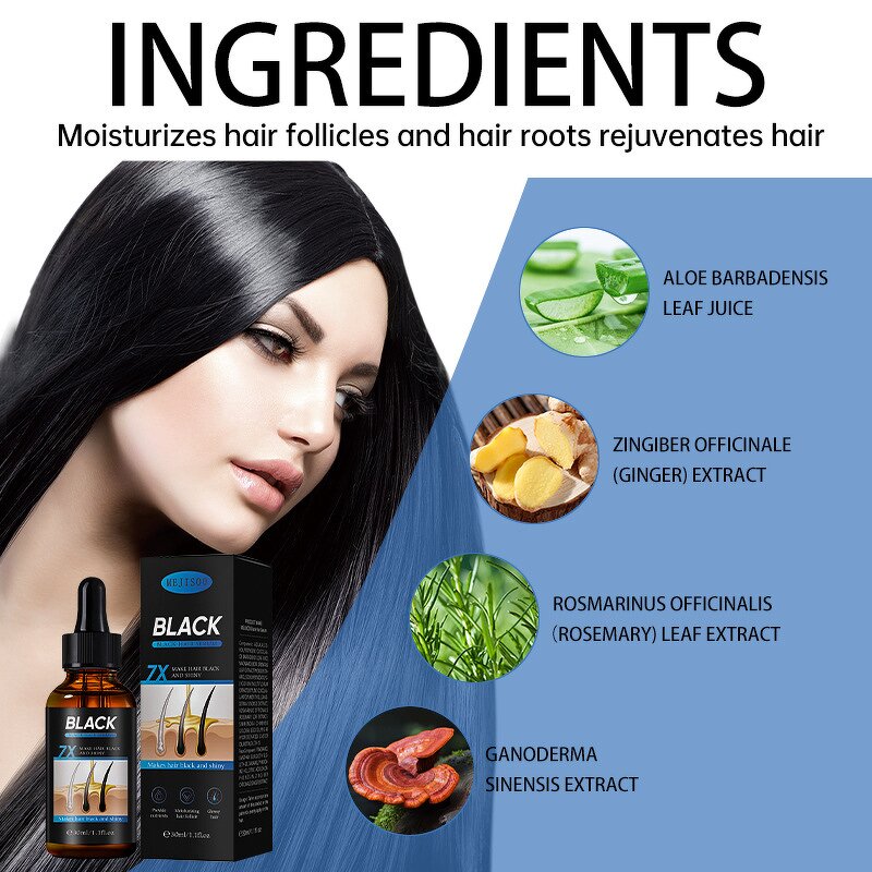 Black Hair Serum Factory - Moisturizes Scalp Promotes