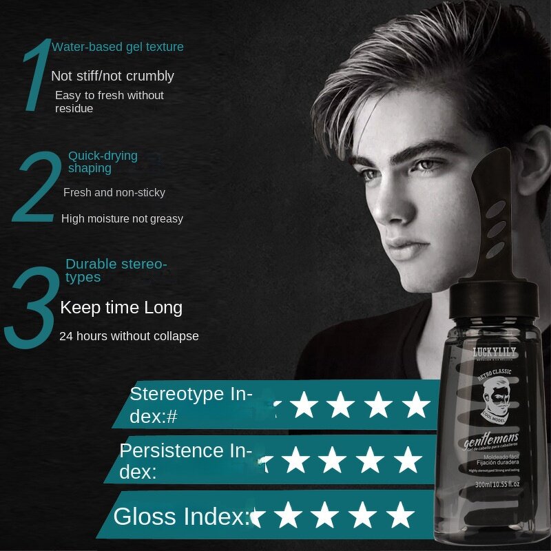 Men's Styling Gel Factory - Cool Water-Based Quick