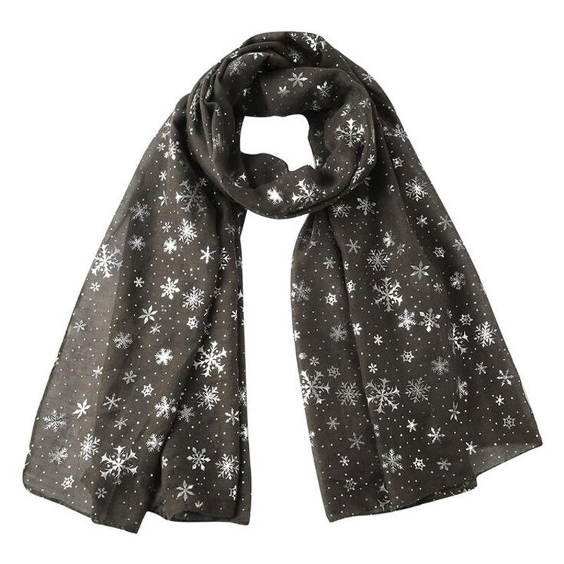Christmas Scarf Factory - Printed Snowflake Shawl Supplier