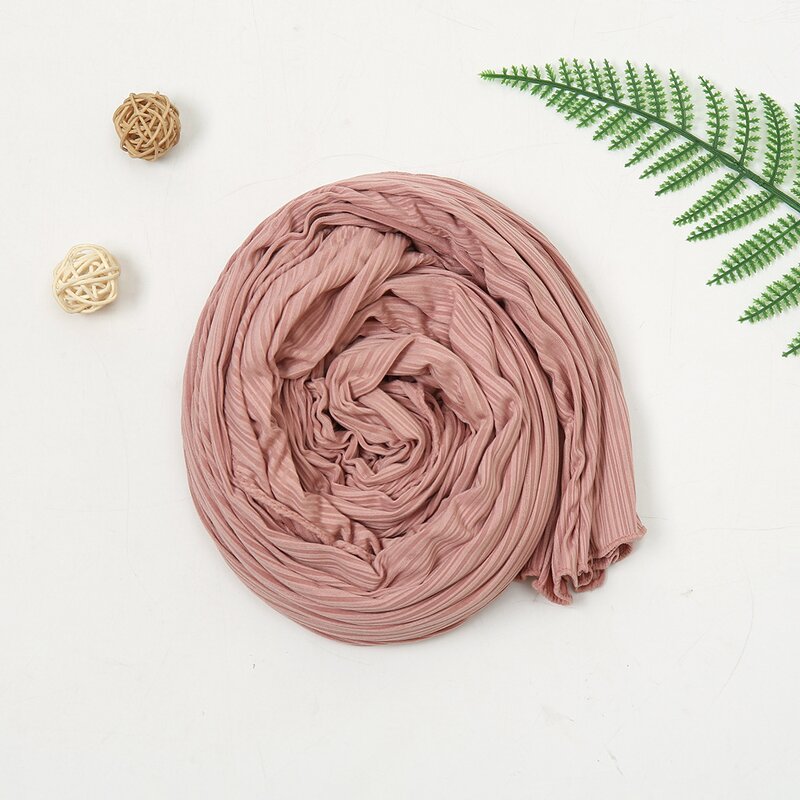 Muslim Hijab Scarf Factory - Pleated Crinkled Cotton Scarf