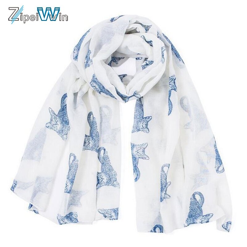 Polyester Scarf Manufacturer - Custom Animal Cat Pattern