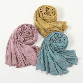 Printed Hijab Manufacturer - Cotton Ethnic Scarves Supplier