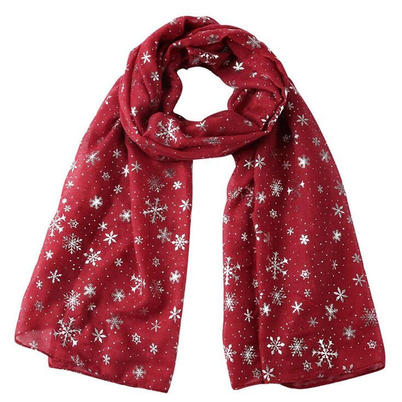 Christmas Scarf Factory - Printed Snowflake Shawl Supplier