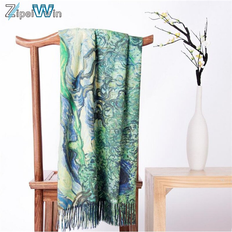 Cashmere Shawl Factory - Digital Print Oil Painting Design