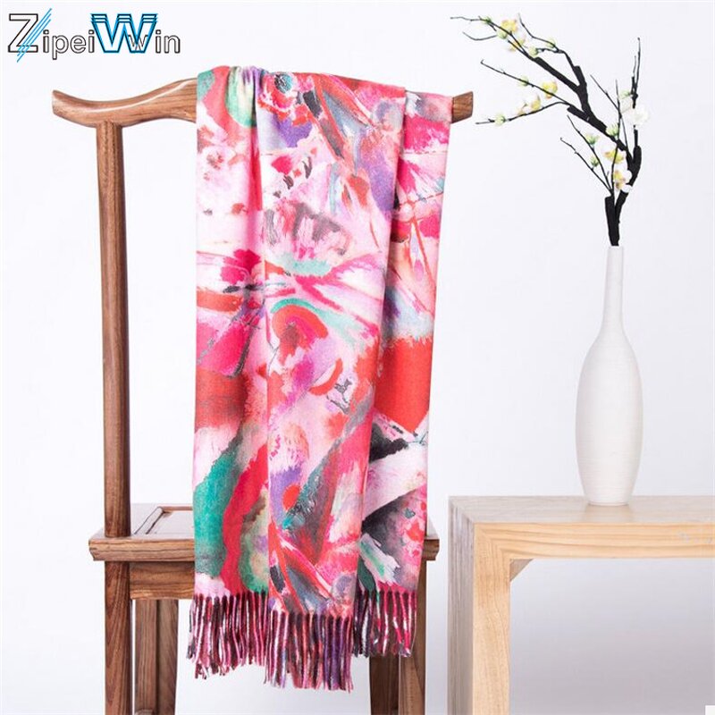 Cashmere Shawl Factory - Digital Print Oil Painting Design