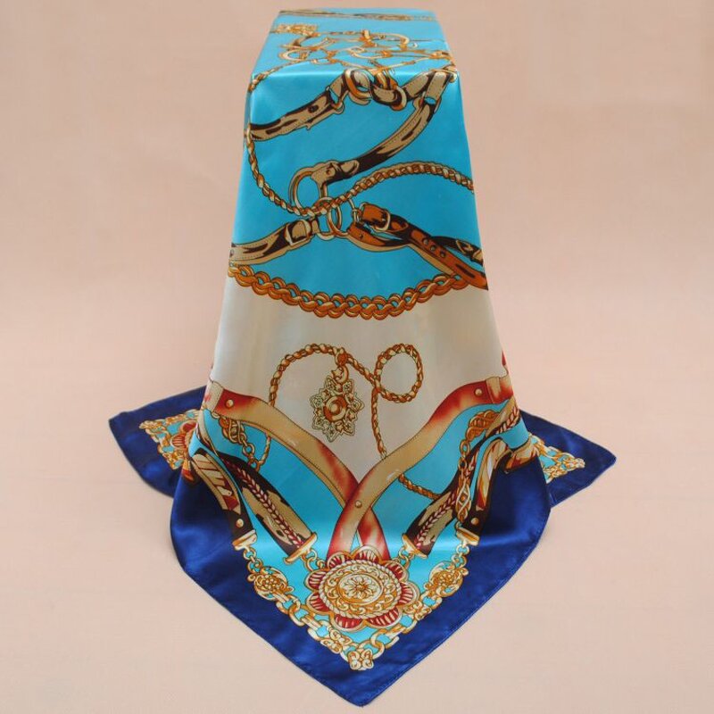 Silk Scarf Manufacturer - Bohemian Chain Pattern Scarf