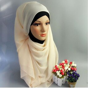 Muslim Hijab Factory - Pearl Chiffon Bubble Scarf Supplier