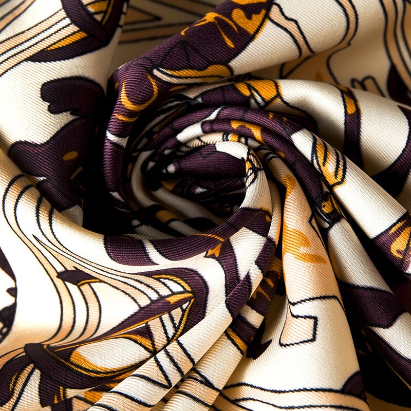 Silk Shawl Factory - Iran Fashion Printed Twill Scarf
