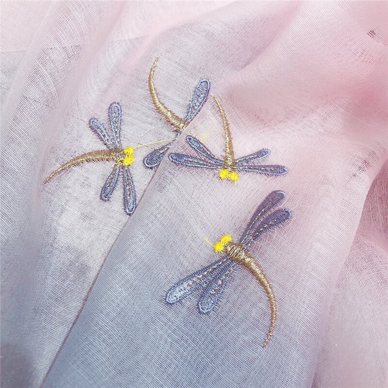 Silk Wool Scarf Manufacturer - Dragonfly Design Embroidery