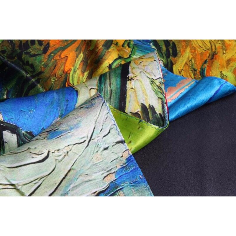 Silk Scarf Manufacturer - Satin Digital Print Scarf Supplier