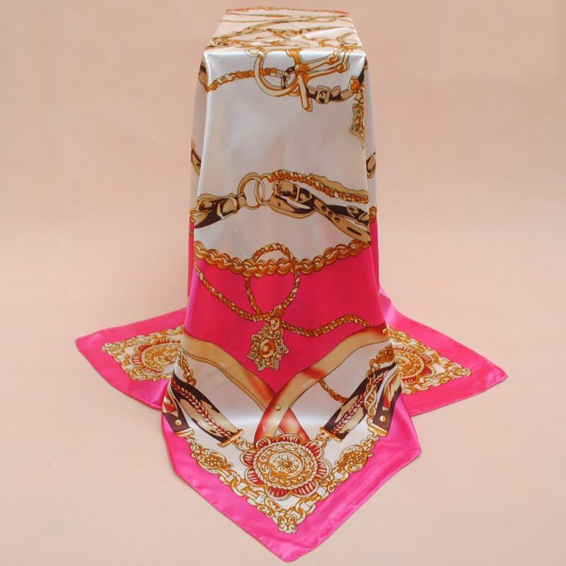 Silk Scarf Manufacturer - Bohemian Chain Pattern Scarf