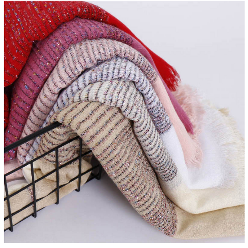 Wedding Hijab Manufacturer - Spun Gold Cotton Scarf Supplier