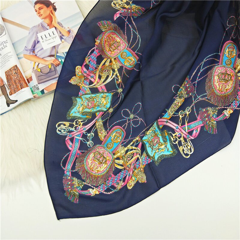 Beach Shawl Factory - Summer Chain Design Silk Scarf
